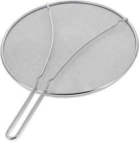 img 4 attached to 🔥 Stainless Steel Splatter Screen by U.S. Kitchen Supply: Superior 13&#34; Fine Mesh with Resting Feet