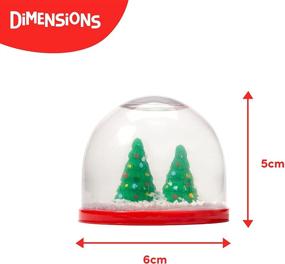 img 2 attached to Pack of 4 Mini Christmas Winter Snow Globes for Kids - Ideal as Gifts, Decorations, Xmas Stocking Stuffers, and Giveaways