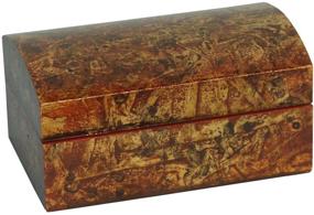 img 1 attached to 📦 Walnut Hollow Unfinished Wood Rounded Trunk Box: Perfect for Arts, Crafts, Hobbies, and Home Decor