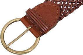 img 3 attached to Womens Braided Leather Dresses Waistband Women's Accessories
