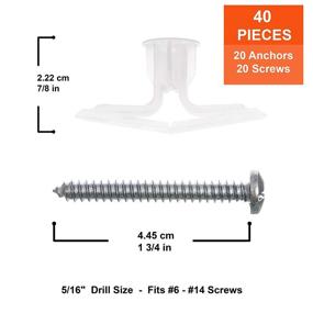img 3 attached to TOGGLER Commercial Drywall Polypropylene Fastener Fasteners