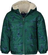 🧥 oshkosh b'gosh boys' heavyweight winter jacket with sherpa lining - cozy and protective logo