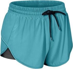 img 3 attached to 🏃 BLEVONH Women's Drawstring Waist Running Shorts with Inner Pocket and Liner