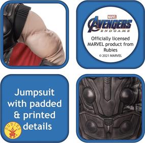 img 2 attached to 🌟 Powerful Marvel Avengers Endgame Costume for Exciting Dress Up & Pretend Play