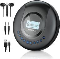 🎵 arafuna bluetooth cd player for car with lcd screen and anti-shock protection - upgraded logo