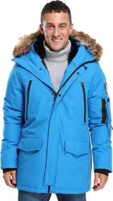 img 4 attached to ❄️ Stay Cozy this Winter with Molemsx Men's Down Jacket Parka Puffer Coat – XS-3XL Range