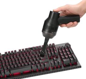 img 4 attached to 💨 Улучшенный мини-портативный пылесос для клавиатуры с USB - эффективно очищает пыль, волосы, крошки в узких щелях, компьютерных клавиатурах, автомобилях, диванах.