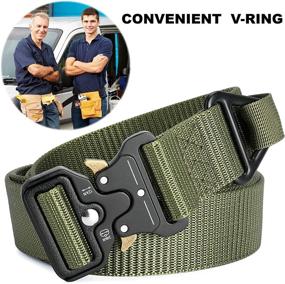 img 2 attached to DEYACE EMT Belt: Durable 1.5 Inches EMT Belts with Quick Release for Men and Women - Perfect Tactical Mens Belt