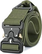 deyace emt belt: durable 1.5 inches emt belts with quick release for men and women - perfect tactical mens belt logo