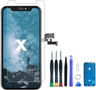 📱 замена экрана iphone x 5,8 дюймов - сборка с жидкокристаллическим дисплеем и сенсорным экраном с технологией 3d touch и полным набором инструментов для ремонта. логотип