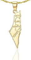 fusamk alloy israel pendant necklace logo