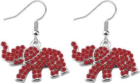 img 4 attached to Браслет CHOORO с изображением слонов и брендом университета (красный)
