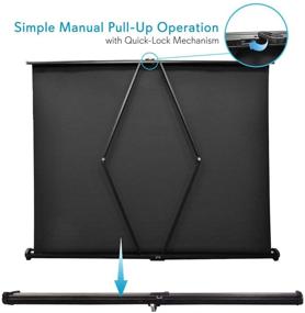 img 3 attached to 📽️ Pyle PRJTP53: Portable 50-inch Floor Standing Projector Screen for Office Presentations - Quick Assembly, Roll-Up Tripod Manual