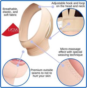 img 2 attached to 👄 Surgical Chin Strap Bandage for Women - Neck and Chin Compression Garment Wrap - Face Slimming, Jowl Tightening (Size L)