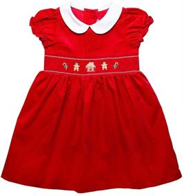 img 1 attached to 🎄 Cute Toddler Corduroy Christmas Clothing for Girls - High-Quality and Trendy