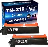 🖨️ brother hl-3070cw 3075cw hl-3040cn hl-3045cn mfc-9120cn mfc-9320cw mfc-9010cn laser printer compatible tn210bk tn-210bk toner cartridge pack of 2 in black color, by easyprint logo