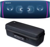 🔊 powerful sony srsxb43 extra bass bluetooth speaker bundle with storage and travel case - blue (2 items) logo