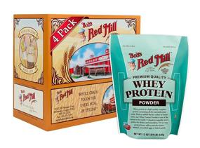 img 4 attached to Resealable Whey Protein Powder, 12 Oz (4 Pack) by Bob's Red Mill
