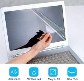 img 2 attached to COOSKIN матовый защитный экран диагональю 15,6 дюйма 🖥️ против бликов для ноутбуков с соотношением сторон 16:9 (345 мм х 194 мм)