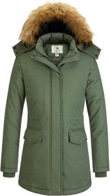 img 4 attached to WenVen Womens Winter Windbreaker Quilted