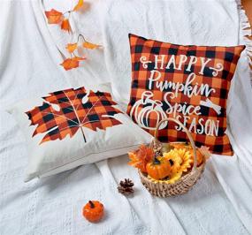 img 1 attached to 🍂 Autumn Vibes at Your Fingertips: Fall Pillow Covers 18x18 for Outdoor & Indoor Décor