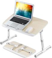 🛏️ nearpow laptop desk for bed: adjustable height & angle, larger size bed table for productive reading, writing, and computing in bed, sofa, couch, or on the floor logo