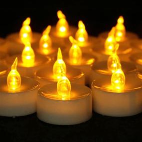 img 4 attached to Flameless LED Tea Lights Candles: 100Pack Battery Tea Lights