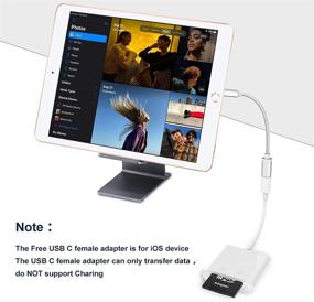 img 3 attached to 📸 Versatile SD Card Reader and Adapter for USB C Devices - Perfect for Cameras, Galaxy S20/S9, Surface Book 2, and More