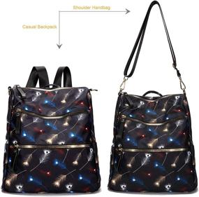 img 3 attached to Versatile Waterproof School Backpack for Women with Shoulder Straps - Including Handbags, Wallets, and Fashionable Backpacks