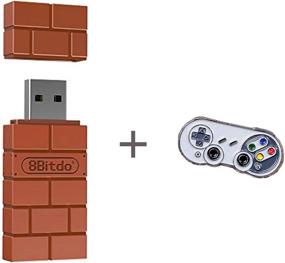 img 4 attached to 🎮 Enhance Gaming Experience with 8Bitdo Wireless Controller Bluetooth Adapter & Commemorative Brooch