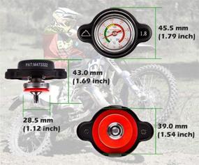 img 3 attached to 🌡️ Крышка радиатора Summit с высоким давлением и температурным датчиком - 1,8 кг (1,8 бар, 25,6psi) для KTM 250 SX 2017-2019 и Husqvarna FC 250/350/450 2016-2017
