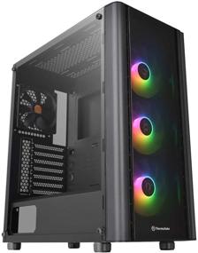 img 4 attached to 🖥️ Корпус Thermaltake V250 ATX Mid-Tower с 3-мя 120 мм ARGB вентиляторами и 1 черным 120 мм задним вентилятором - синхронизация с материнской платой, адресуемая RGB, предустановленный CA-1Q5-00M1WN-00.