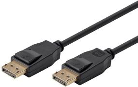 img 3 attached to Monoprice DisplayPort Cable - 1.5 Feet - Black, Supports 4K Resolution and 3D Video - Select Series - Version 1.2a