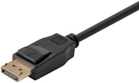 img 2 attached to Monoprice DisplayPort Cable - 1.5 Feet - Black, Supports 4K Resolution and 3D Video - Select Series - Version 1.2a