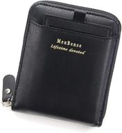 hiroharu leather bifold wallets: sleek men's accessories for wallets, card cases & money organizers logo