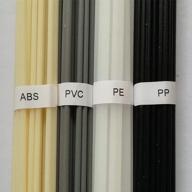 🔥 pack of 40 abs/pp/pvc/pe plastic welding rods for hot air/gun welders - 19.5-inch length, 1pc (10pcs per rod) logo