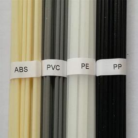 img 1 attached to 🔥 Pack of 40 ABS/PP/PVC/PE Plastic Welding Rods for Hot Air/Gun Welders - 19.5-Inch Length, 1PC (10pcs per Rod)