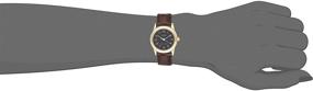 img 1 attached to Часы Casio Women's EAW-LTP-V001GL-1B на японском кварцевом механизме: стильный коричневый кожаный ремешок, размер 13".