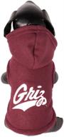 🐾 ncaa montana grizzlies hooded dog jacket - polar fleece for ultimate warmth логотип