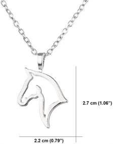 img 3 attached to 🐴 Luvalti Horse Pendant Necklace - Perfect Gift for Animal Lovers - Meaningful Jewelry for Family and Friends