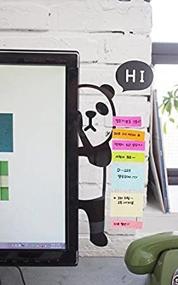 img 1 attached to 🐼 Fourtune Panda: Acrylic Notes Holder & Memo Board for Computer Monitors - Stay Organized!