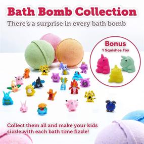 img 3 attached to 🛁 Organic Kids Bath Bombs with Toys Inside - Essential Oil Bubble Bath Fizzies - Multicolored Large 6 Pack - Handmade in the USA