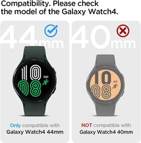 img 3 attached to Протектор экрана Spigen Ultra Hybrid для чехла Samsung Galaxy Watch 4 Case 44 мм - Прозрачный | Улучшенная защита и оптимальная четкость