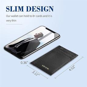 img 2 attached to Wallet Minimalist Blocking Wallets Leather Men's Accessories