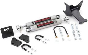 img 2 attached to 🚙 Enhance Stability and Control: Rough Country N3 Dual Steering Stabilizer for 2005-2020 Super Duty F250 F350 4WD 2-8" Lift