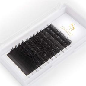 img 3 attached to SRCKFIZ 3-Pack C Curl Lash Extensions 0.07mm Mixed Tray Individual Eyelash Extensions: Salon-Quality Easy Fan Volume Lashes 8-15mm