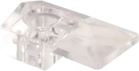 img 2 attached to 🔍 6-Pack Slide-Co 193671 Mirror Clip Set - 1/4-Inch Glass with Screw and Anchor - Modern Design