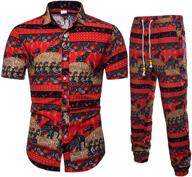 pieces floral tracksuits hawaiian outfits men's clothing and active logo