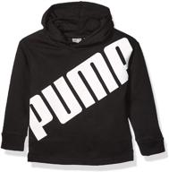 🧥 puma детский флисовый худи для мальчиков: теплая и стильная верхняя одежда для активных детей логотип