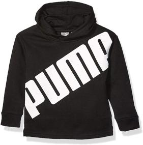 img 2 attached to 🧥 PUMA Little Boys' Fleece Hoodie: Warm and Stylish Outerwear for Active Kids